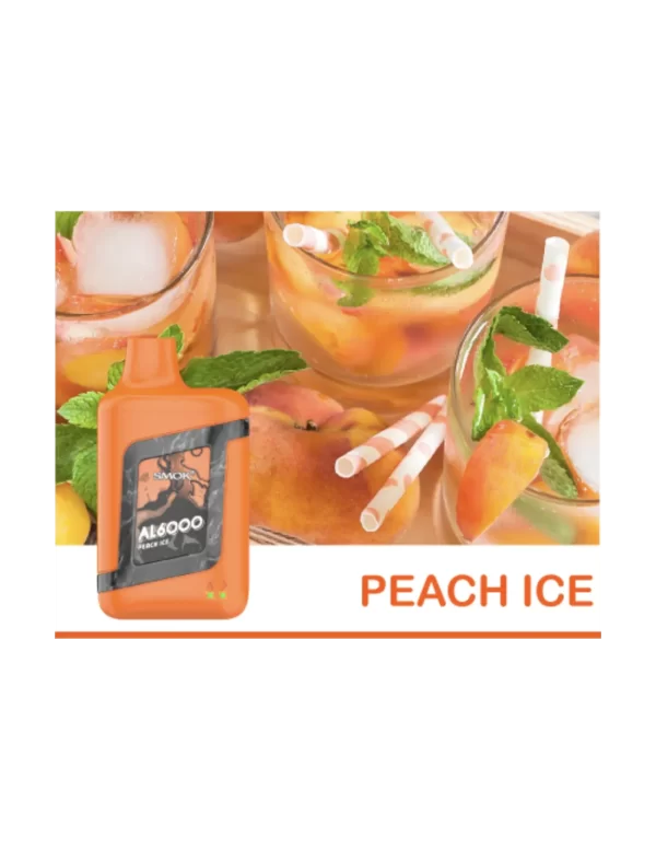 Vaper Smok Novobar P6000 Peach Ice 5%
